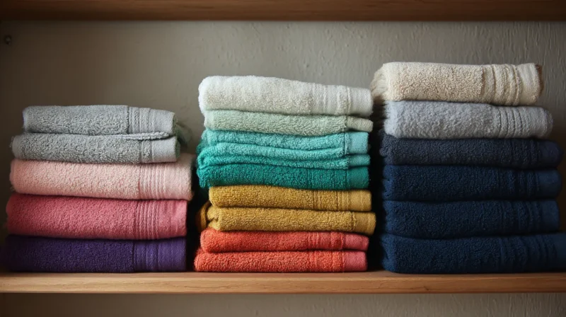 Peskiri poslagani u kupatilu kako bi se ustedeo prostor