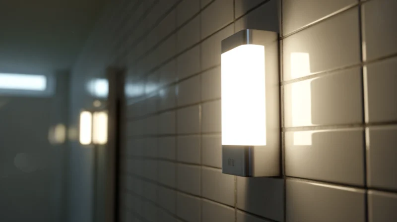 Smart lampa u kupatilu.